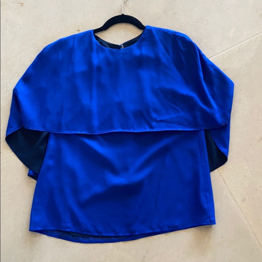 St. John royal blue top